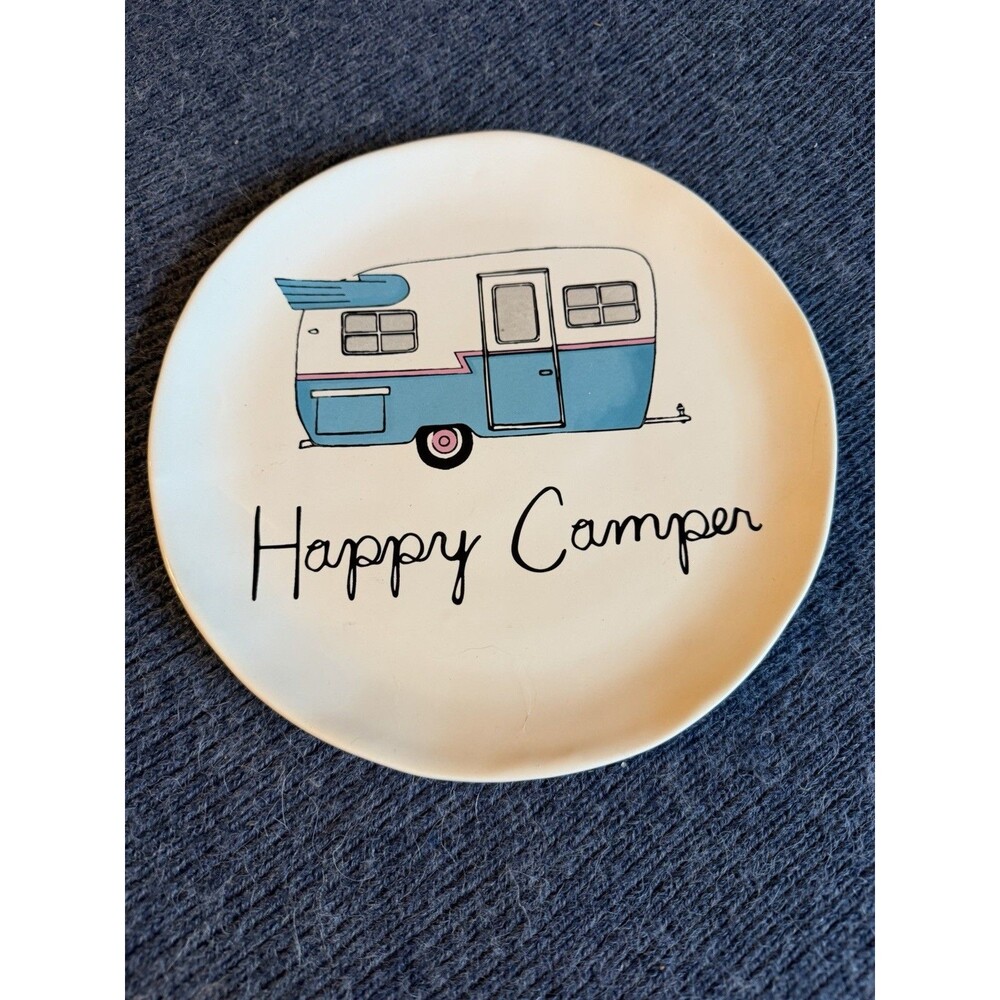 Happy Camper Plate So Cute! Luncheon Salad Plate